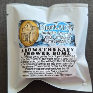 Purification Aromatherapy Shower Bomb - White